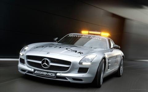 2010奔驰SLS AMG F1安全车苯3related汽车壁纸壁纸