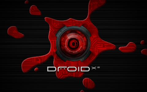 Droid X2摔得痛壁纸