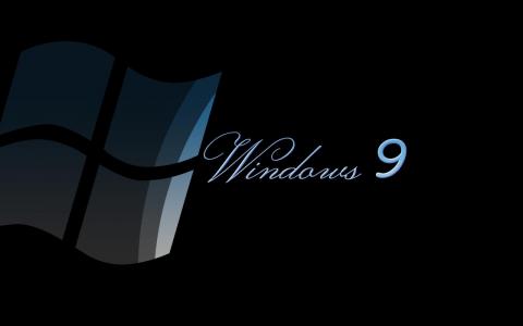 黑暗的Windows 9免费的背景桌面图像壁纸