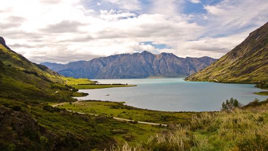 湖景观山高清壁纸