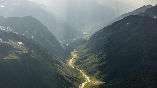 谷河山高清壁纸