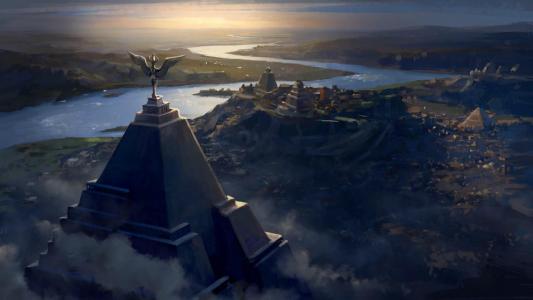 Meereen，城市，概念艺术，金字塔，权力的游戏，游戏壁纸