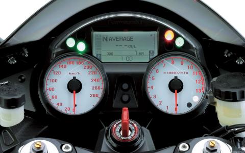 Dash Dashboard Sportbike Kawasaki ZX14 Gauges HD wallpaper