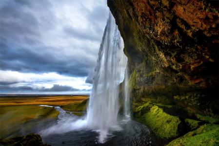 Seljalandsfoss，冰岛壁纸