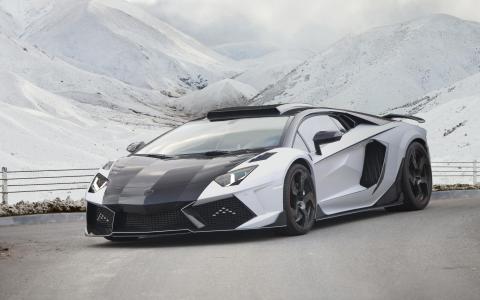 2014年Mansory Lamborghini Aventador Carbonado GT壁纸