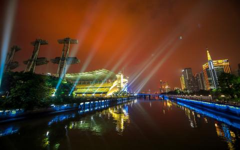 广州海心沙夜景