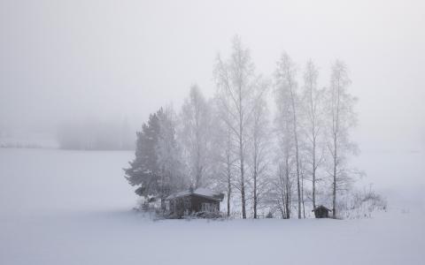 芬兰唯美雪景