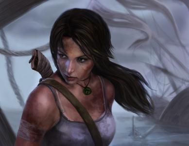 lara croft，古墓丽影，艺术，女孩壁纸