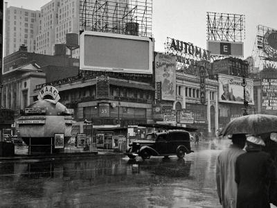 建筑物雨街道Bw城市道路背景图像壁纸