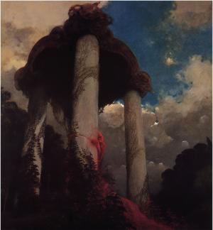 ZdzisławBeksiński，图稿，黑暗，鬼，躲在后面，红衣服壁纸