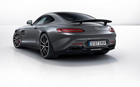 奔驰AMG GT S版，豪华车，后视图壁纸