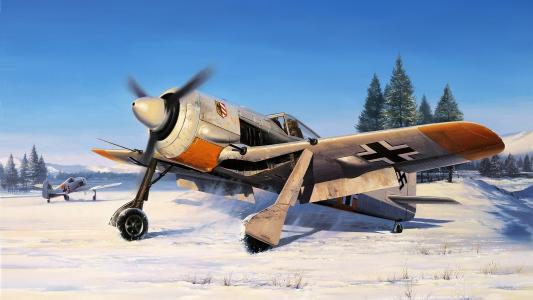 focke wulf fw190空军战斗机focke fw190德国德国空军天空雪战wulf