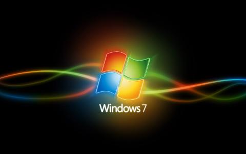 多彩曲线Windows7壁纸