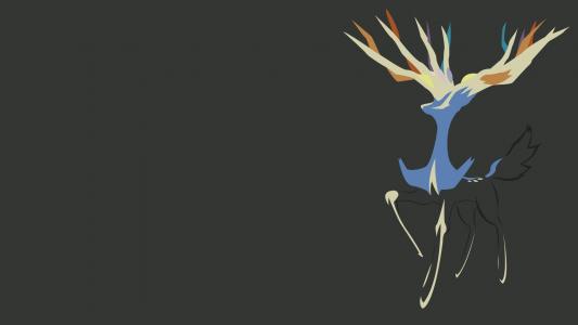 Xerneas，极简主义，简单的背景壁纸