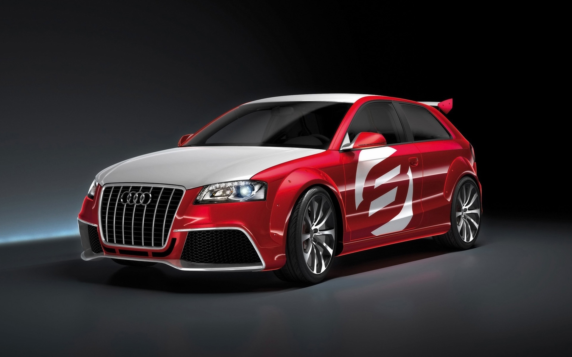 2008年奥迪A3 TDI Clubsport Quattro  - 正面和侧面壁纸