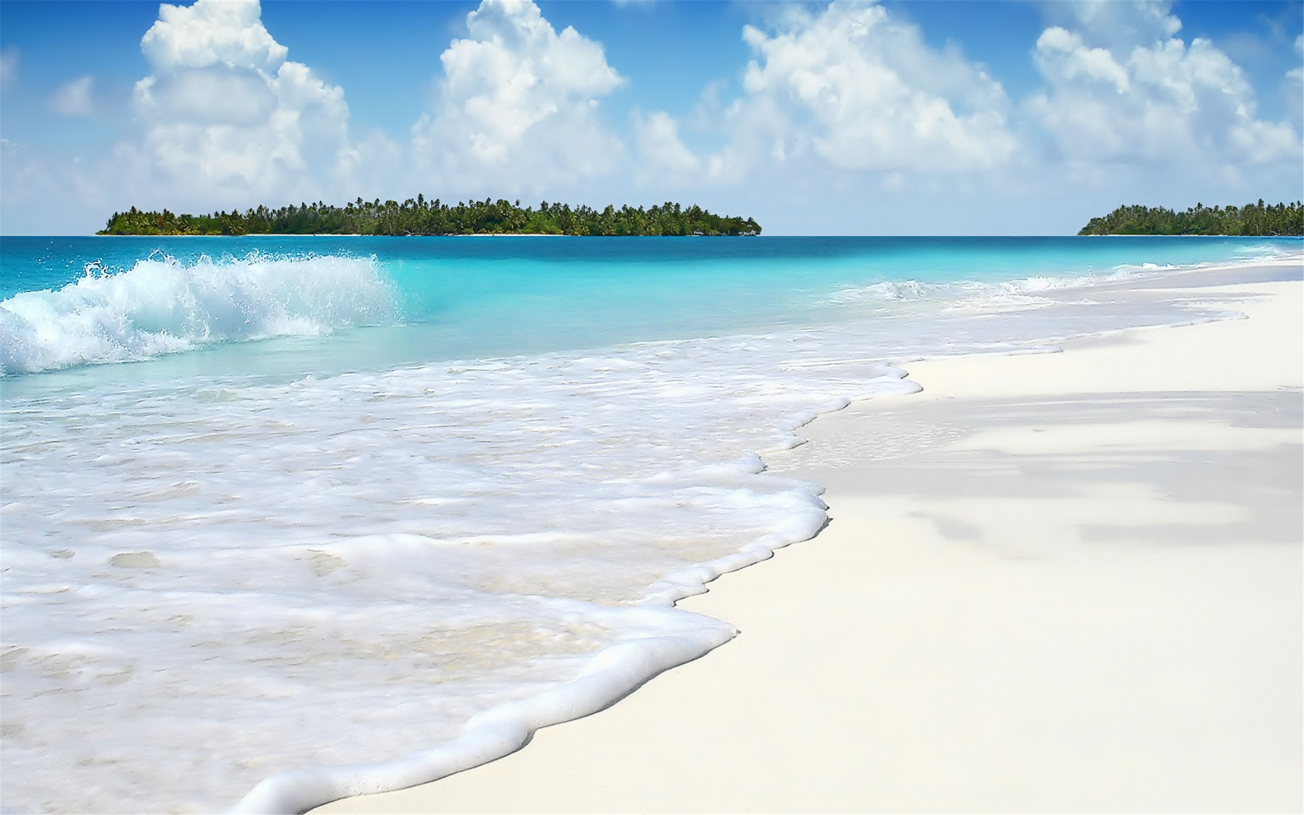清新夏日海边自然风景摄影