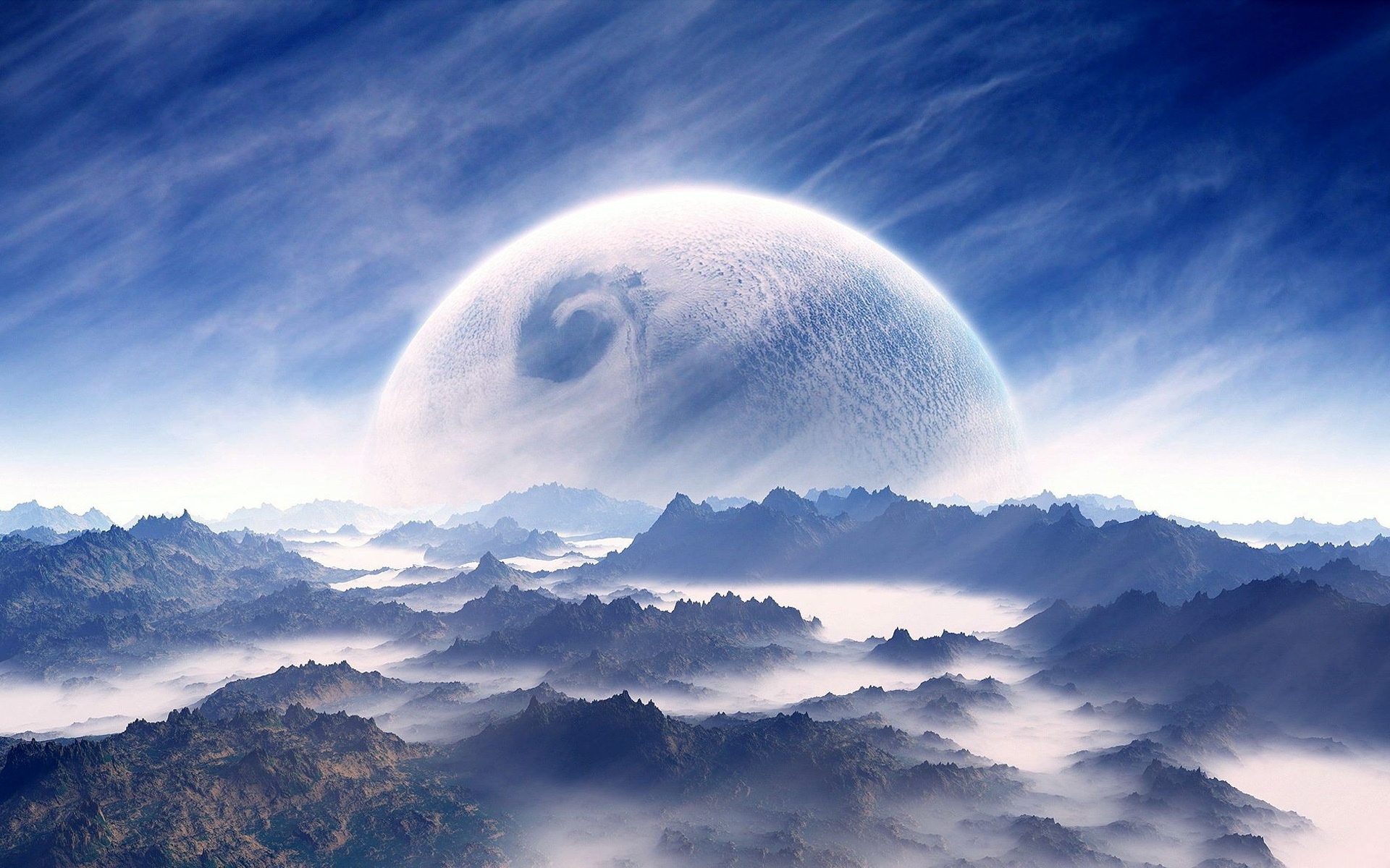 山和星球图像壁纸