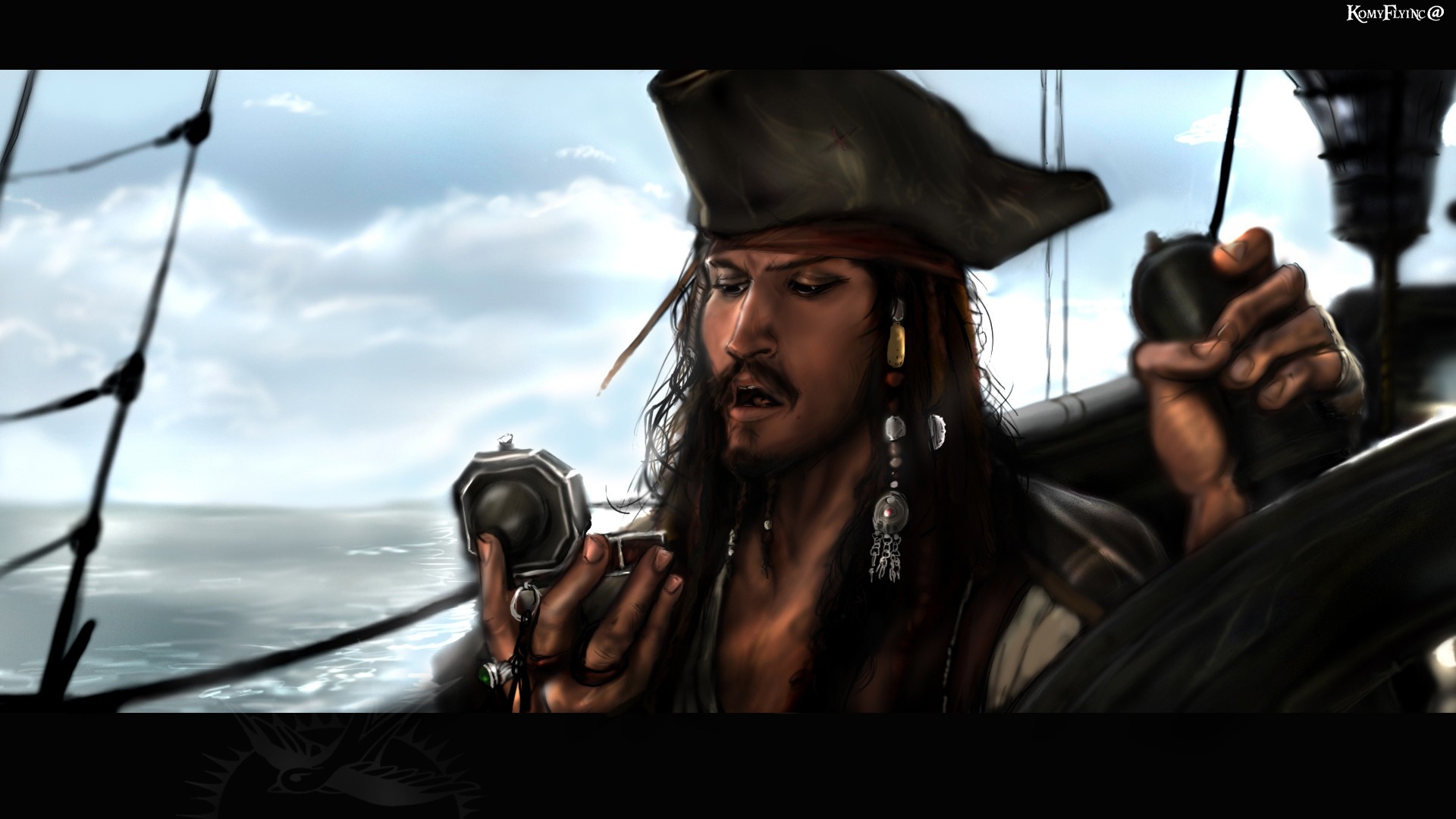 加勒比海盗杰克·斯派洛海盗高清壁纸高清原图查看