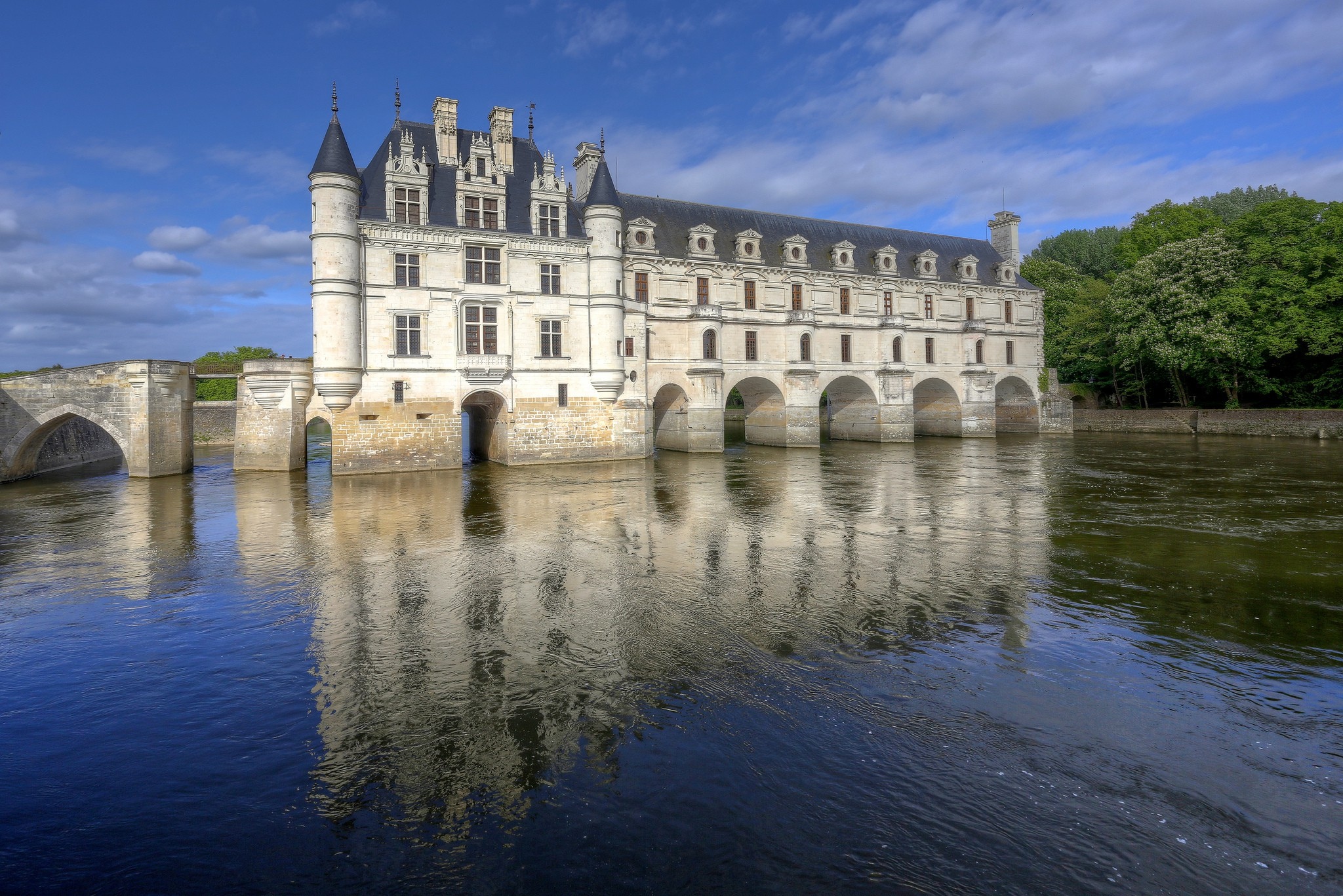 Chateau de Chenonceau，法国壁纸