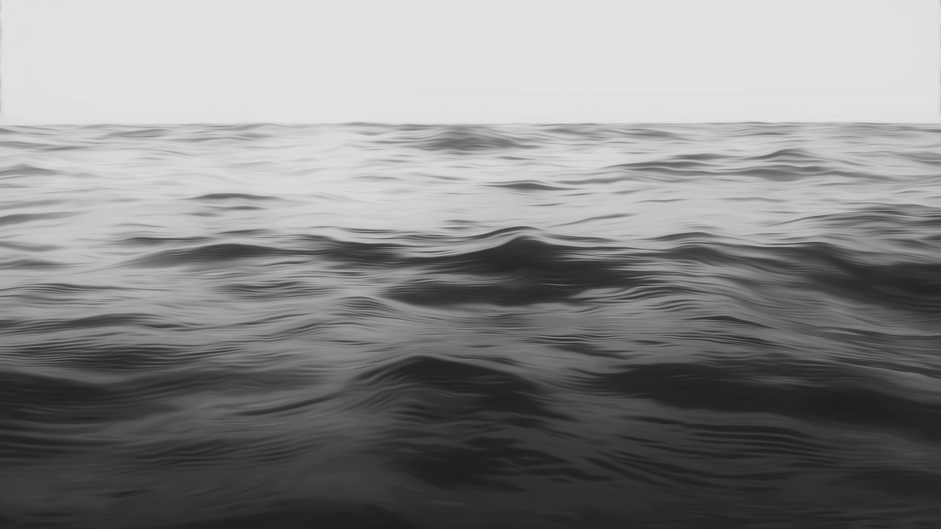海，波浪，单色，灰色墙纸