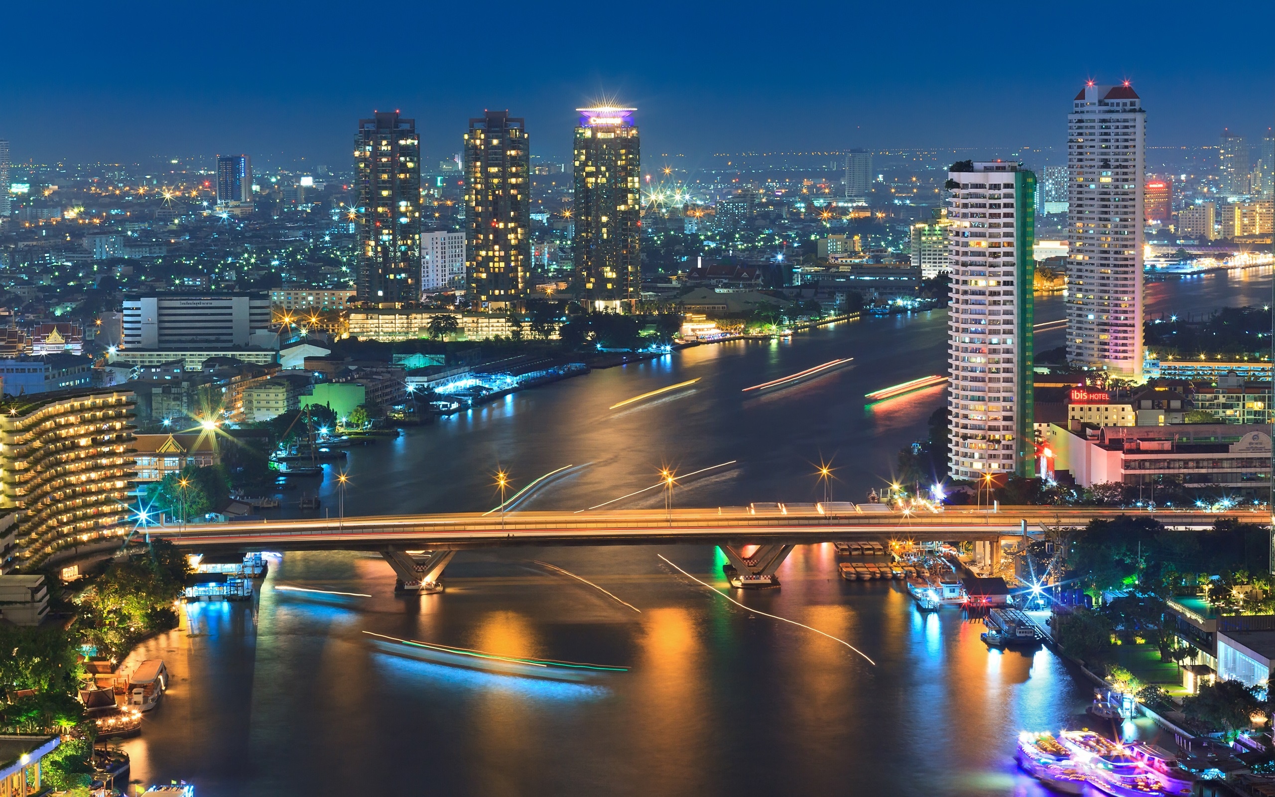 泰国曼谷城市夜景