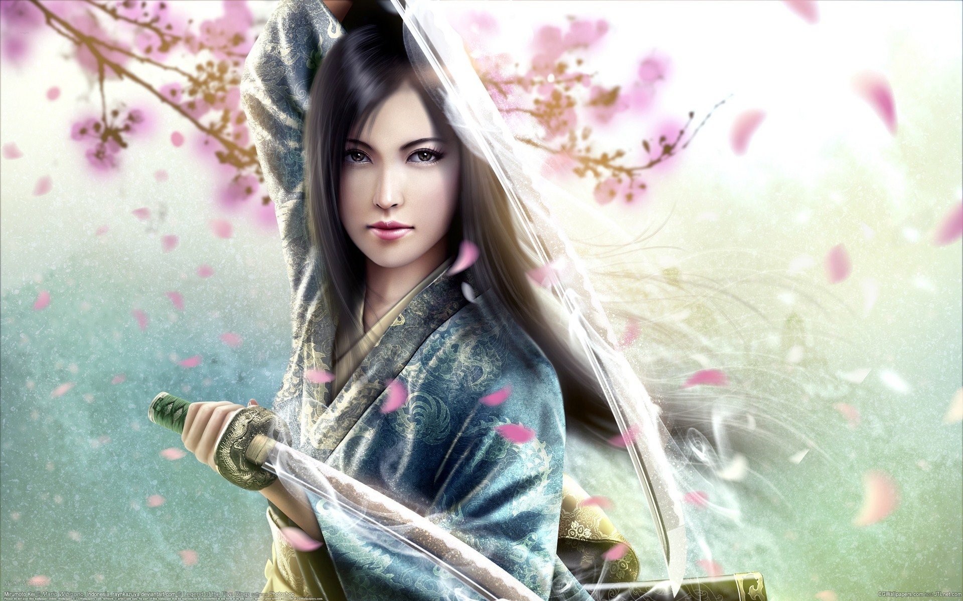 用刀的手幻想女孩壁纸