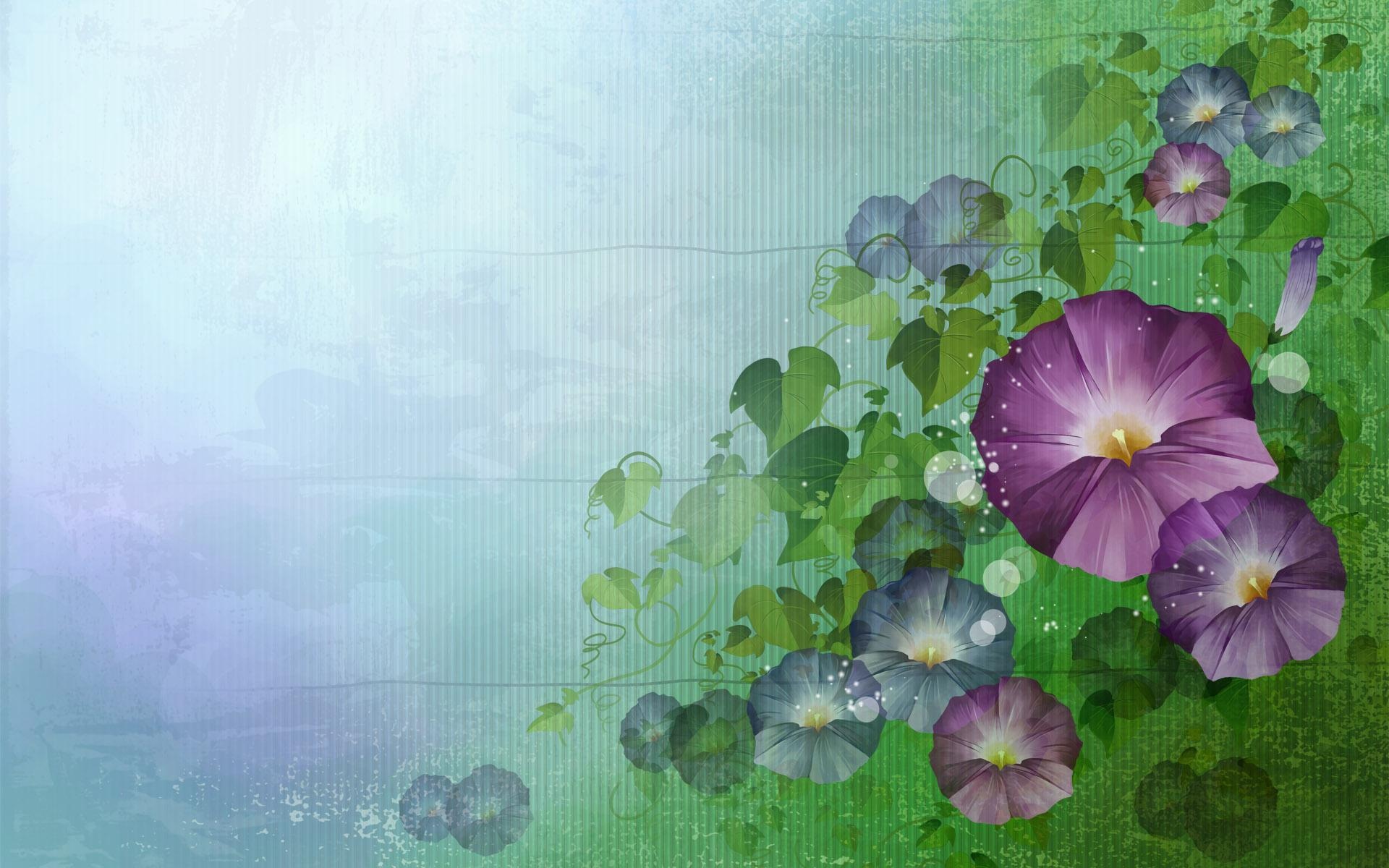 紫色的花艺术壁纸