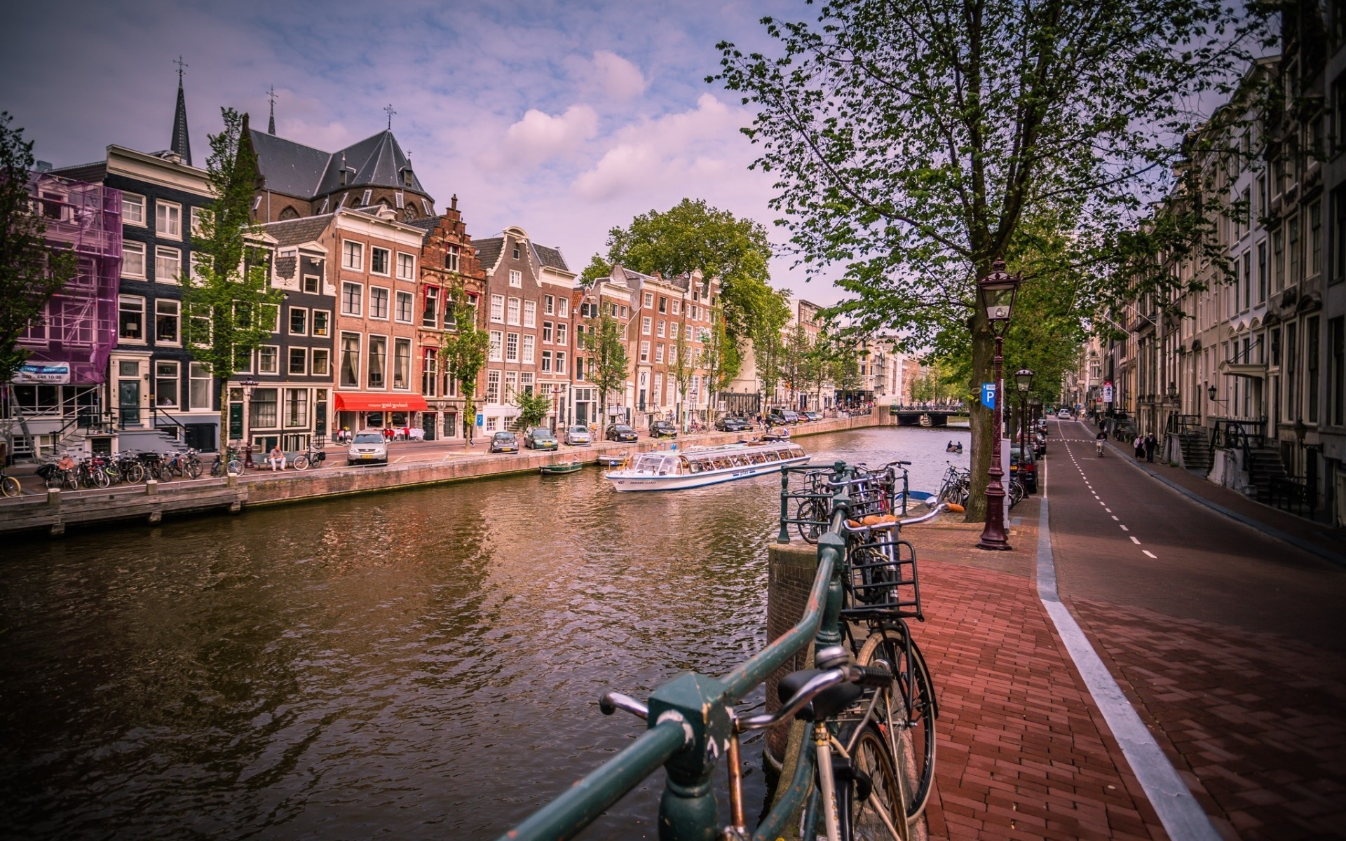 Amsterdam Channel View壁纸