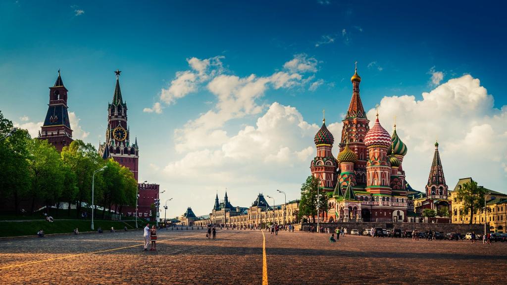 莫斯科,红场,城市风景壁纸