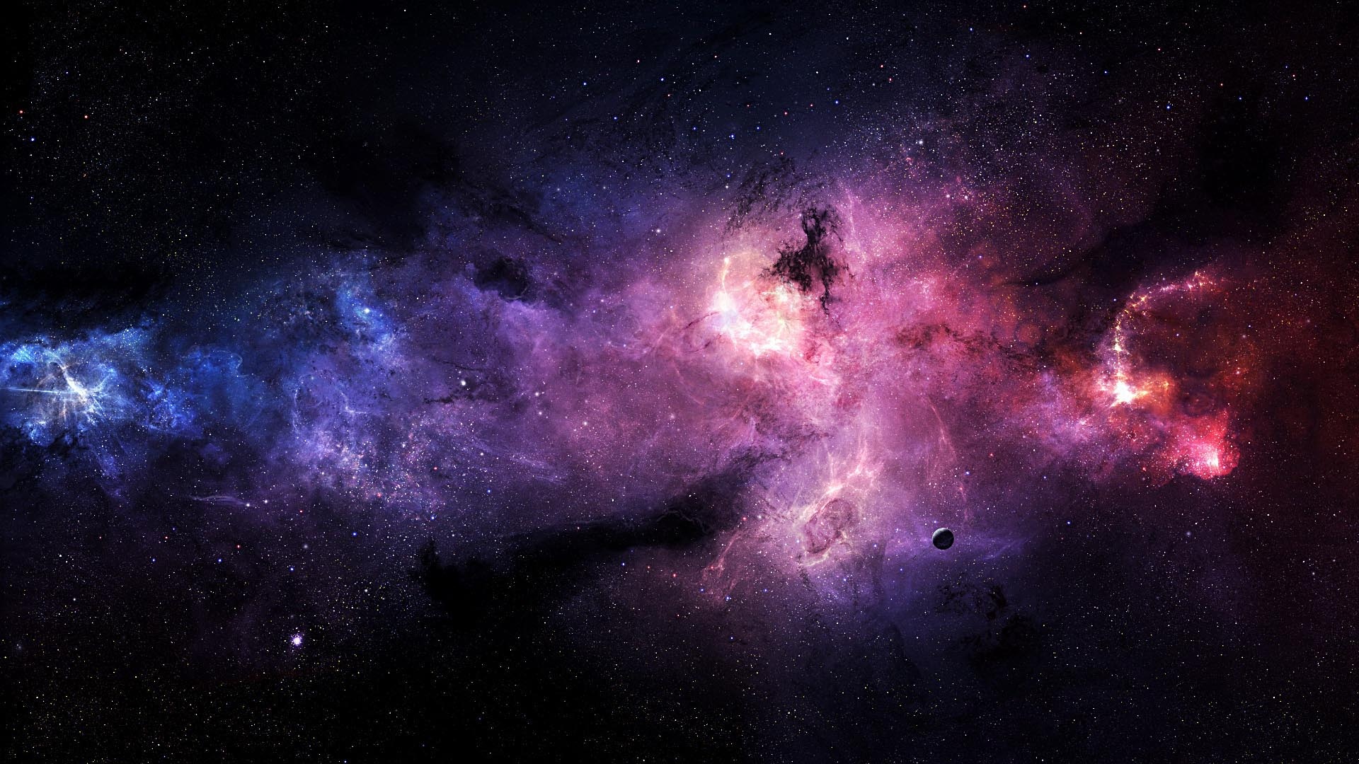 星星星系紫色高清壁纸高清原图查看