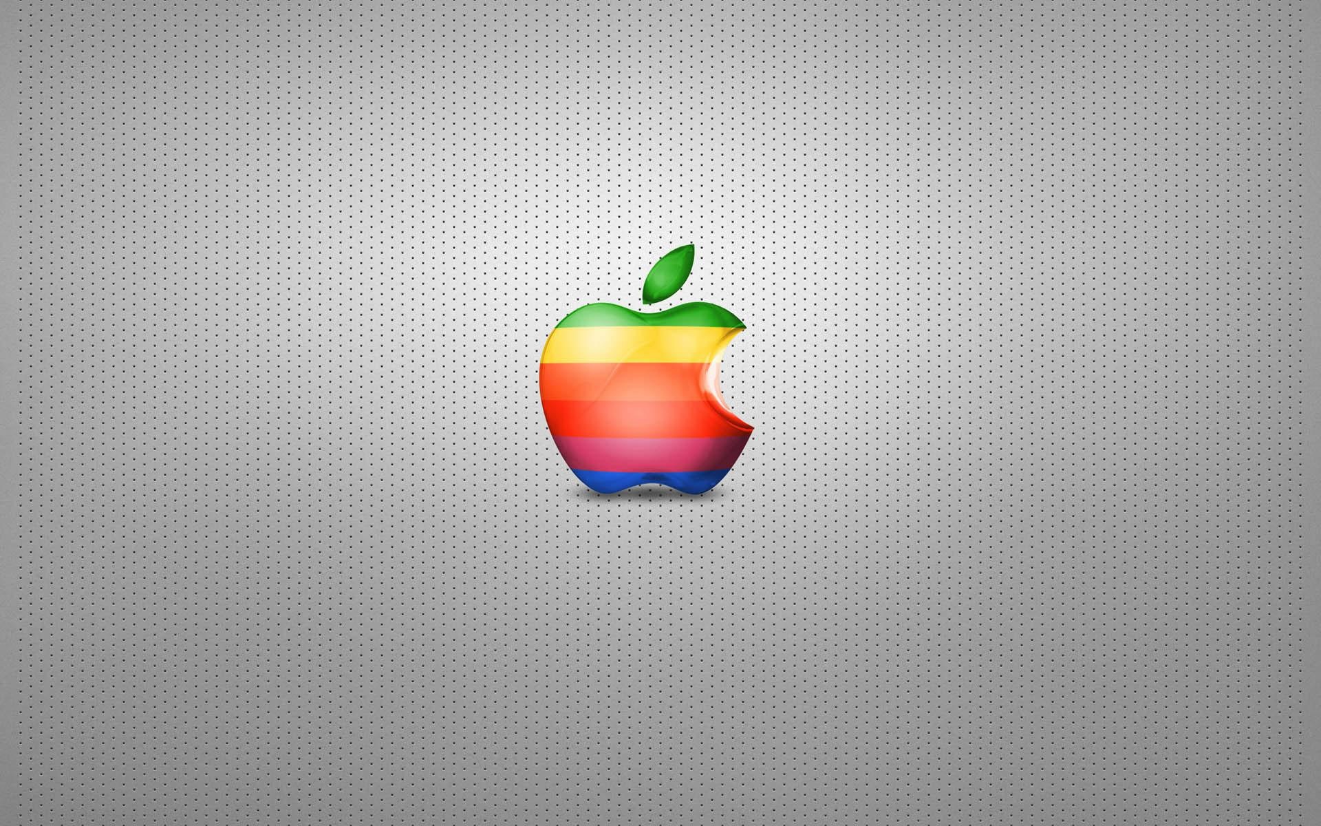 3D桌面壁纸苹果logo图片