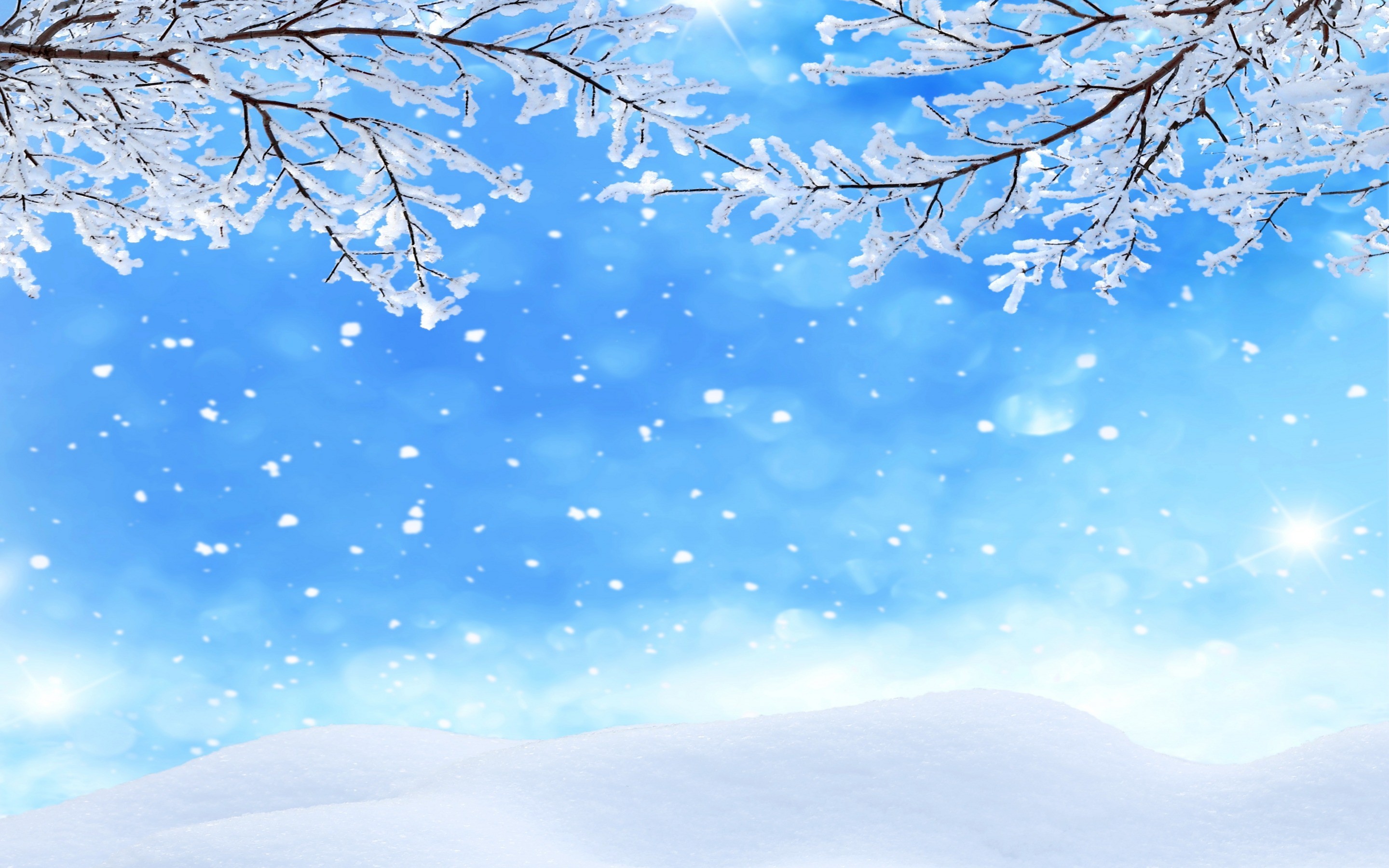 雪花壁纸高清雪景图片