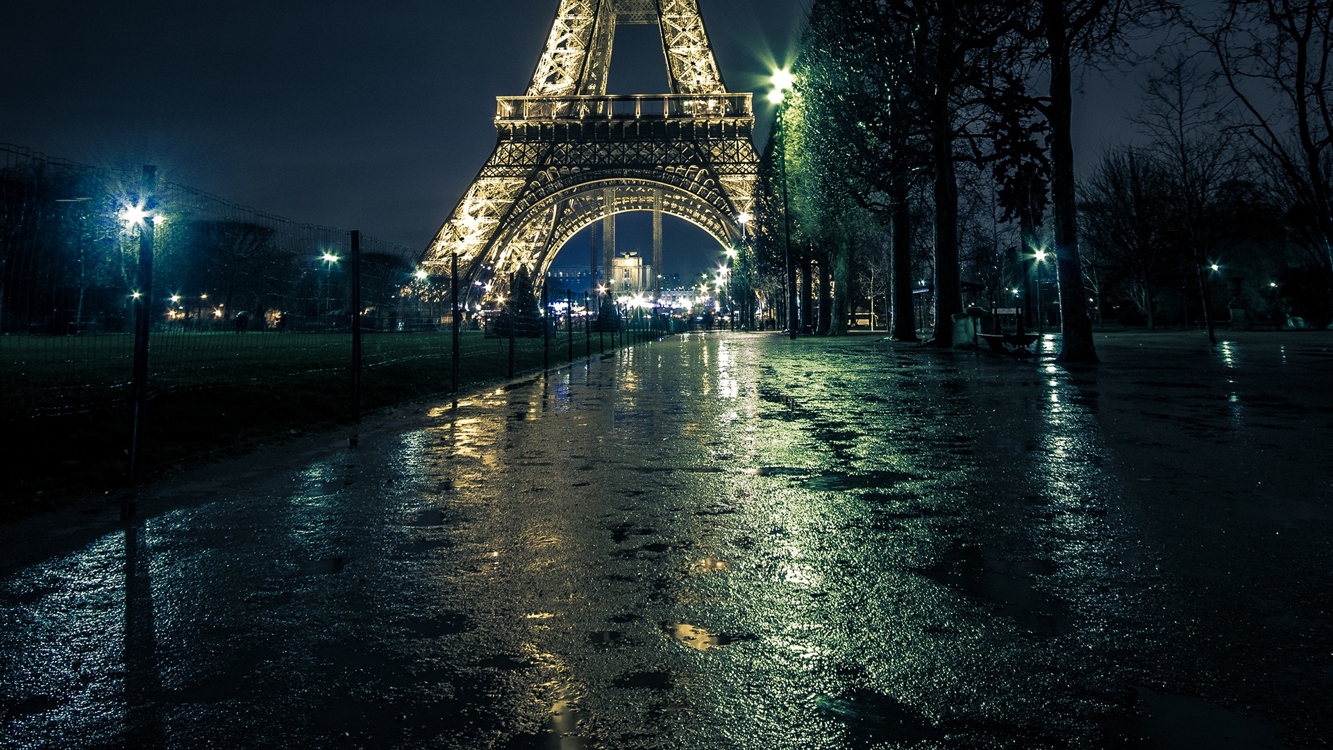 夜巴黎壁纸图片