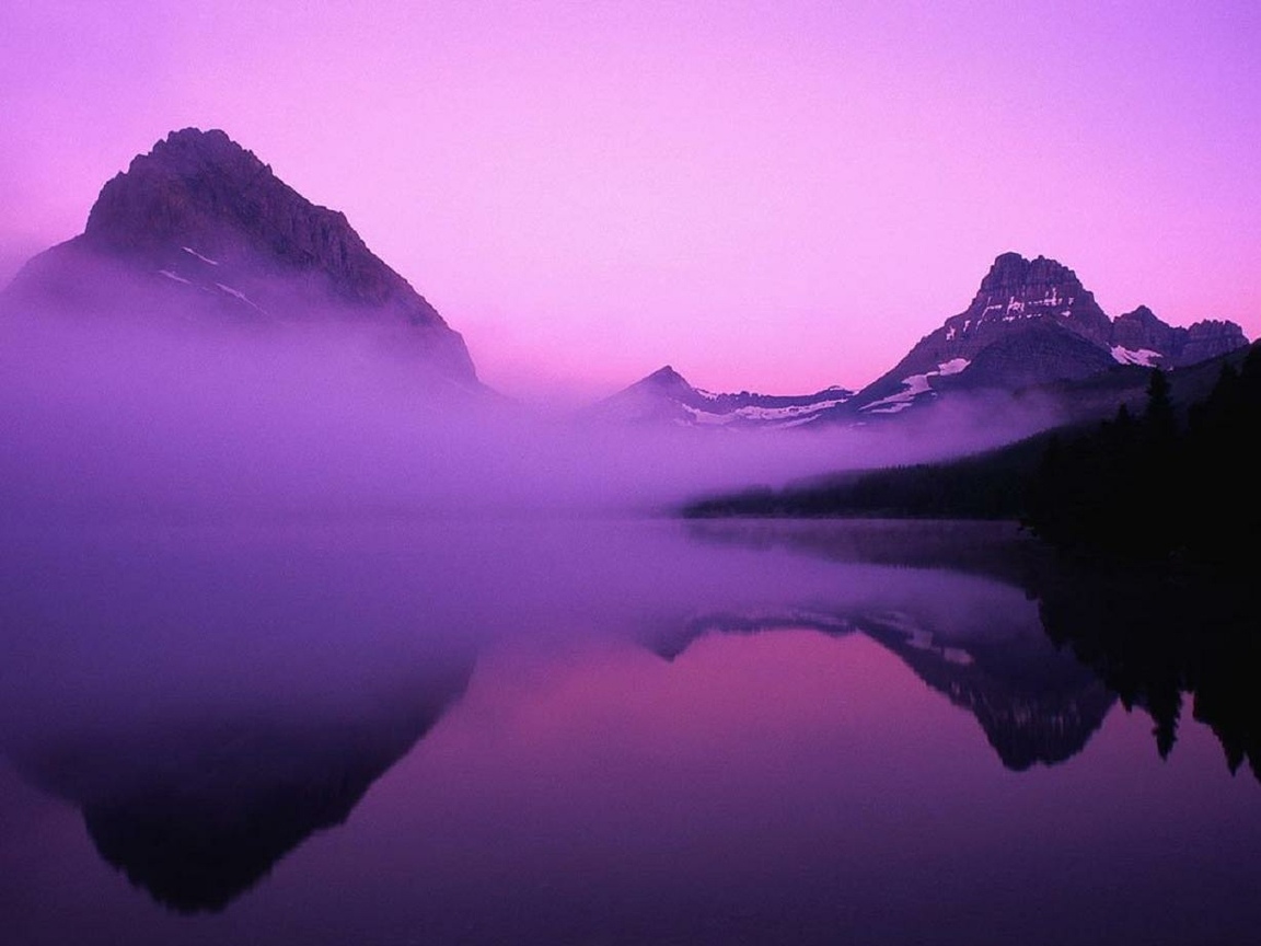 风景照真实紫色图片