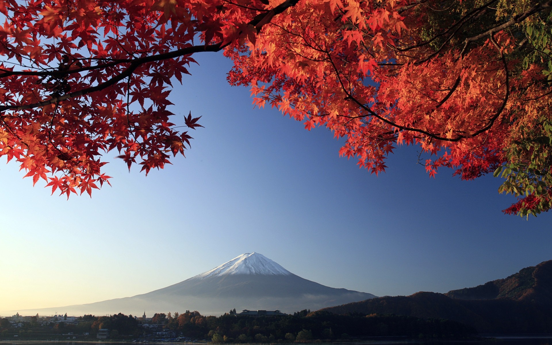 富士山富士山风景高清壁纸1024x600分辨率查看