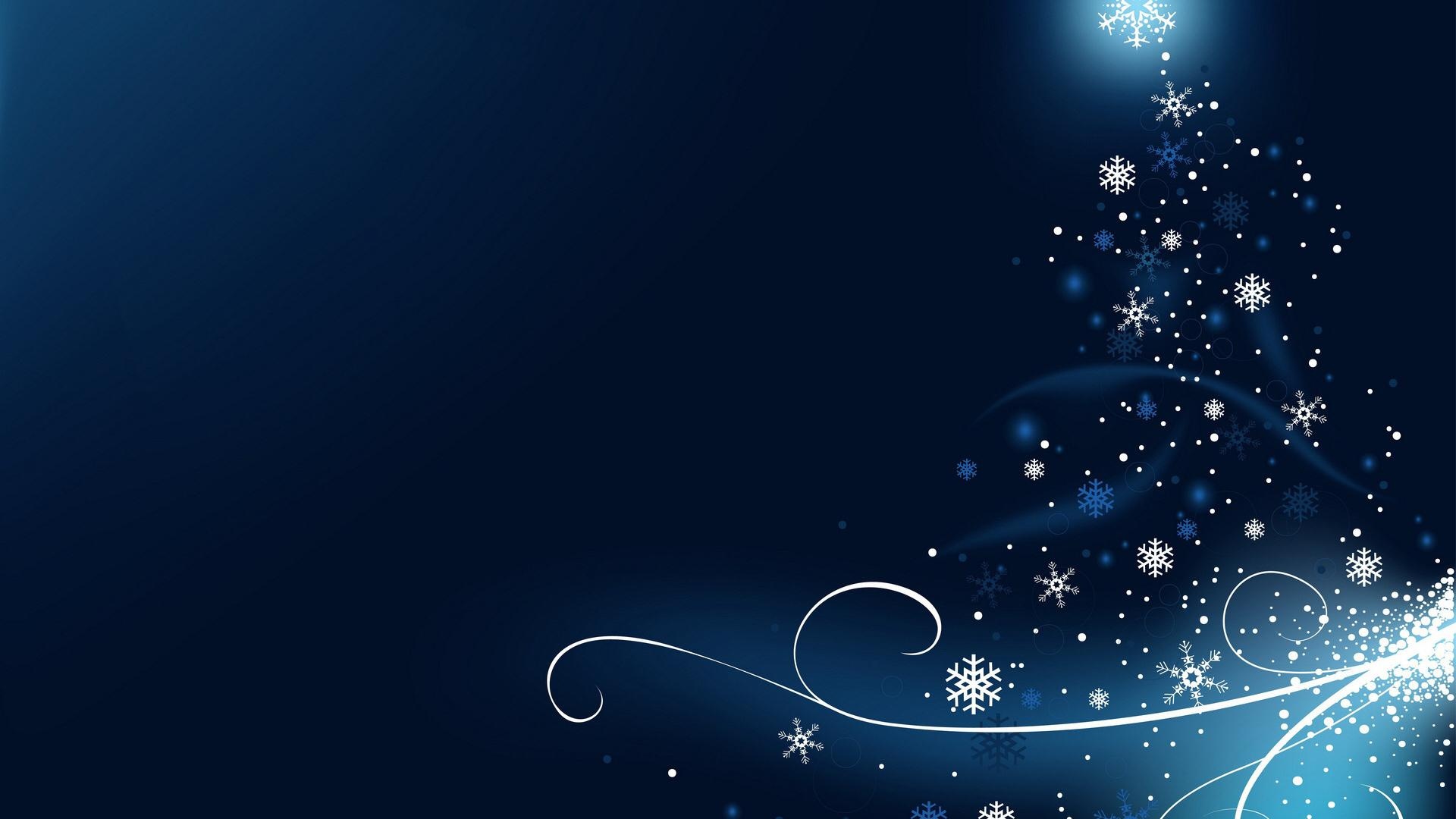 雪,新的一年,圣诞树,雪花,假日壁纸