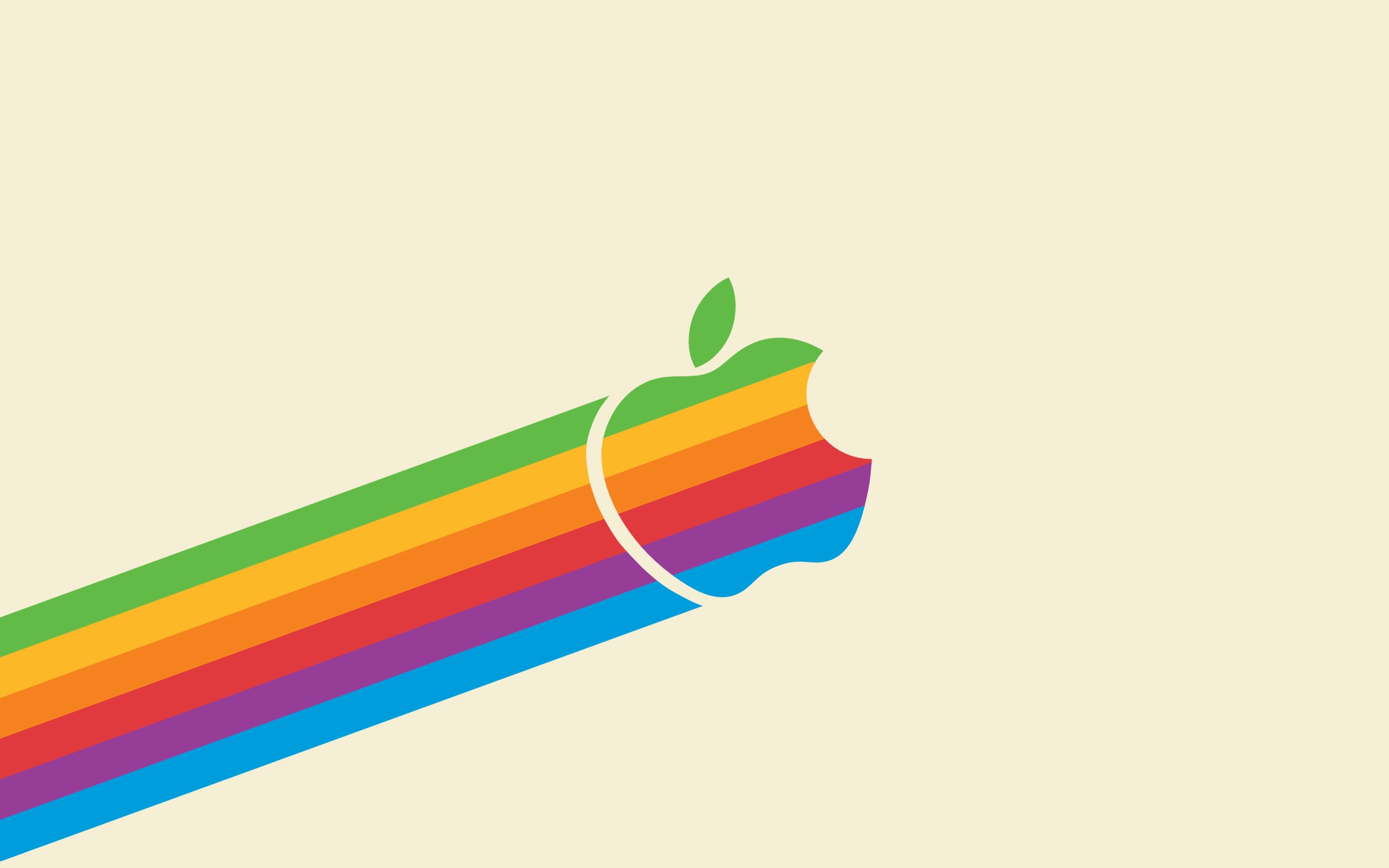 苹果彩虹壁纸原图图片