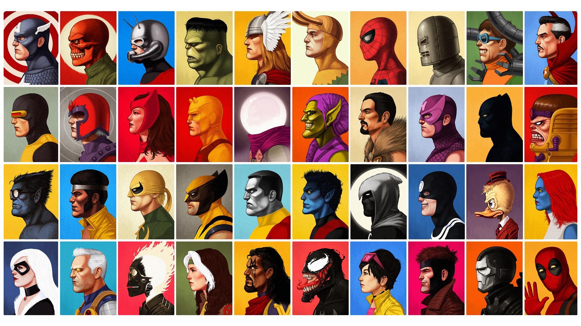 hulk,magneto,死侍,沃略日讷,卢克·凯奇,iron man,美国队长,艺术壁纸
