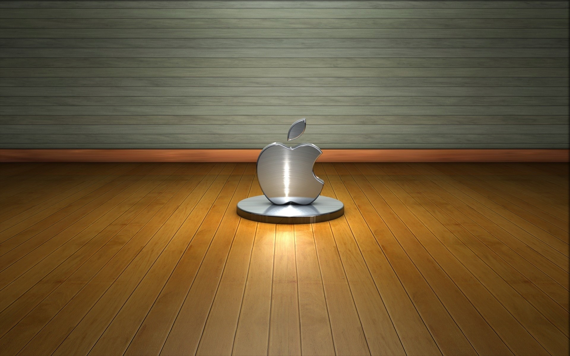 3D桌面壁纸苹果logo图片